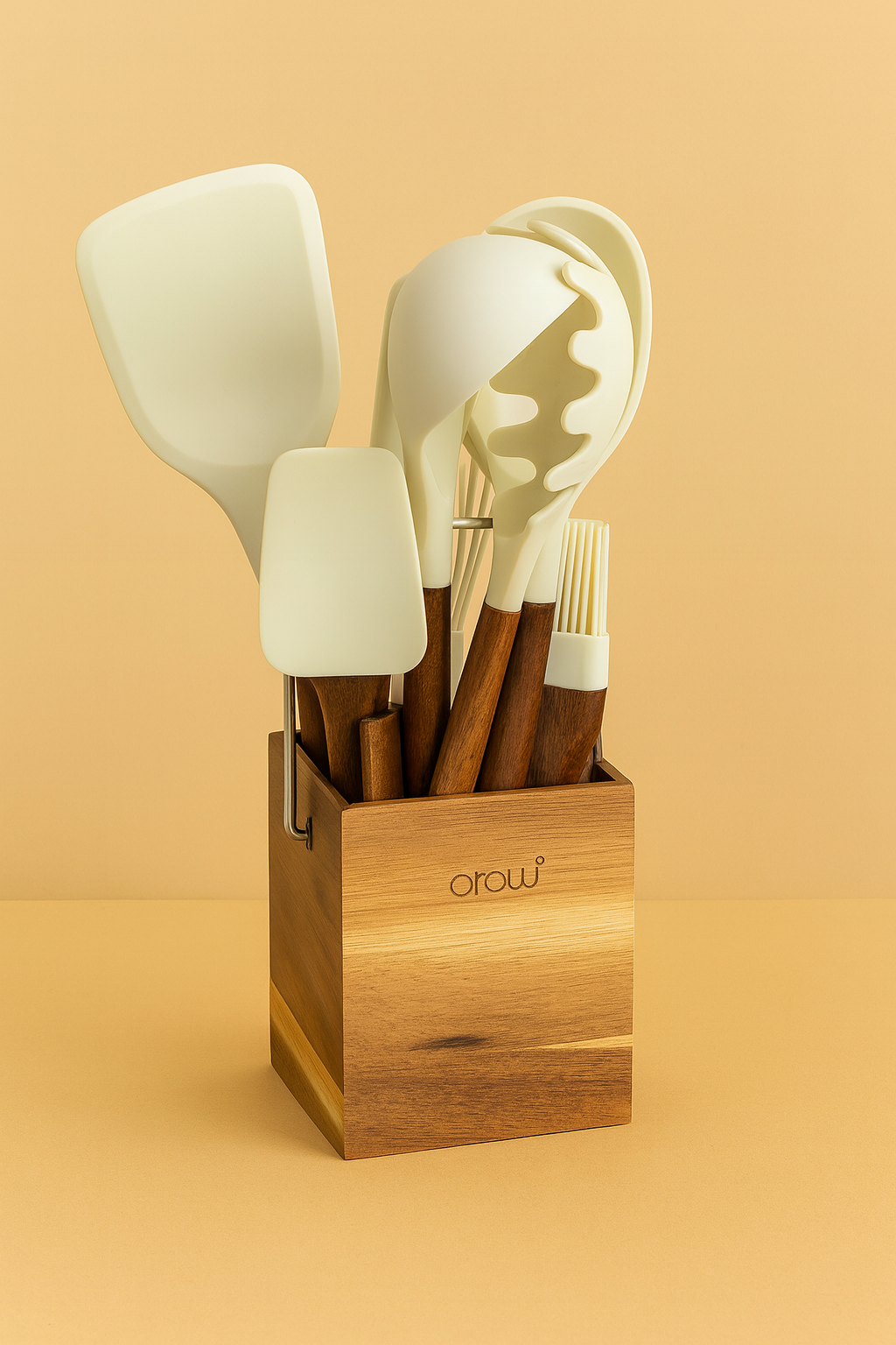 Blurry Akasya Ağacı Silikon Mutfak Seti - 9 Parça