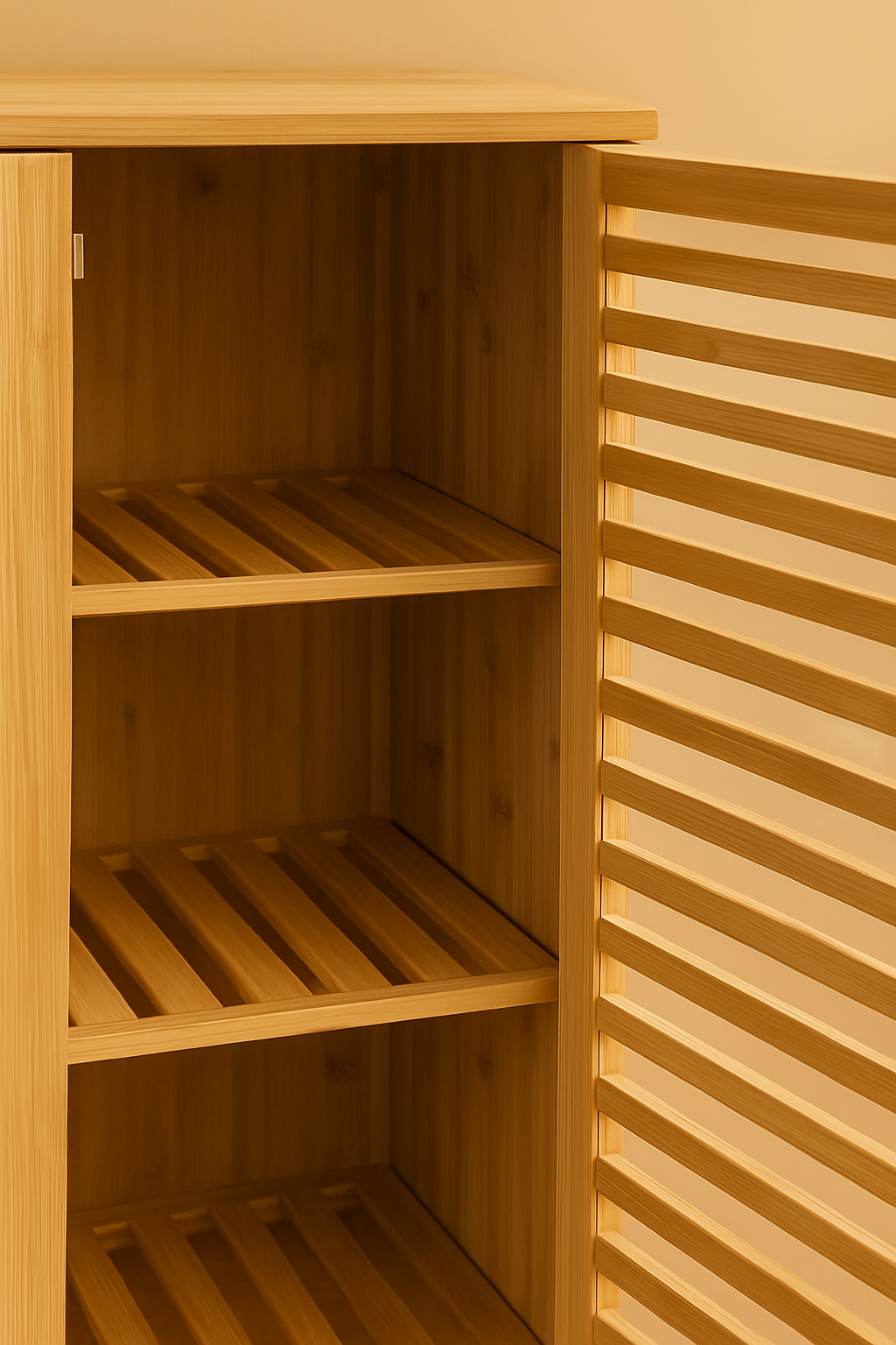 Lavi Çok Amaçlı 3 Katlı Bambu Dolap/Raf