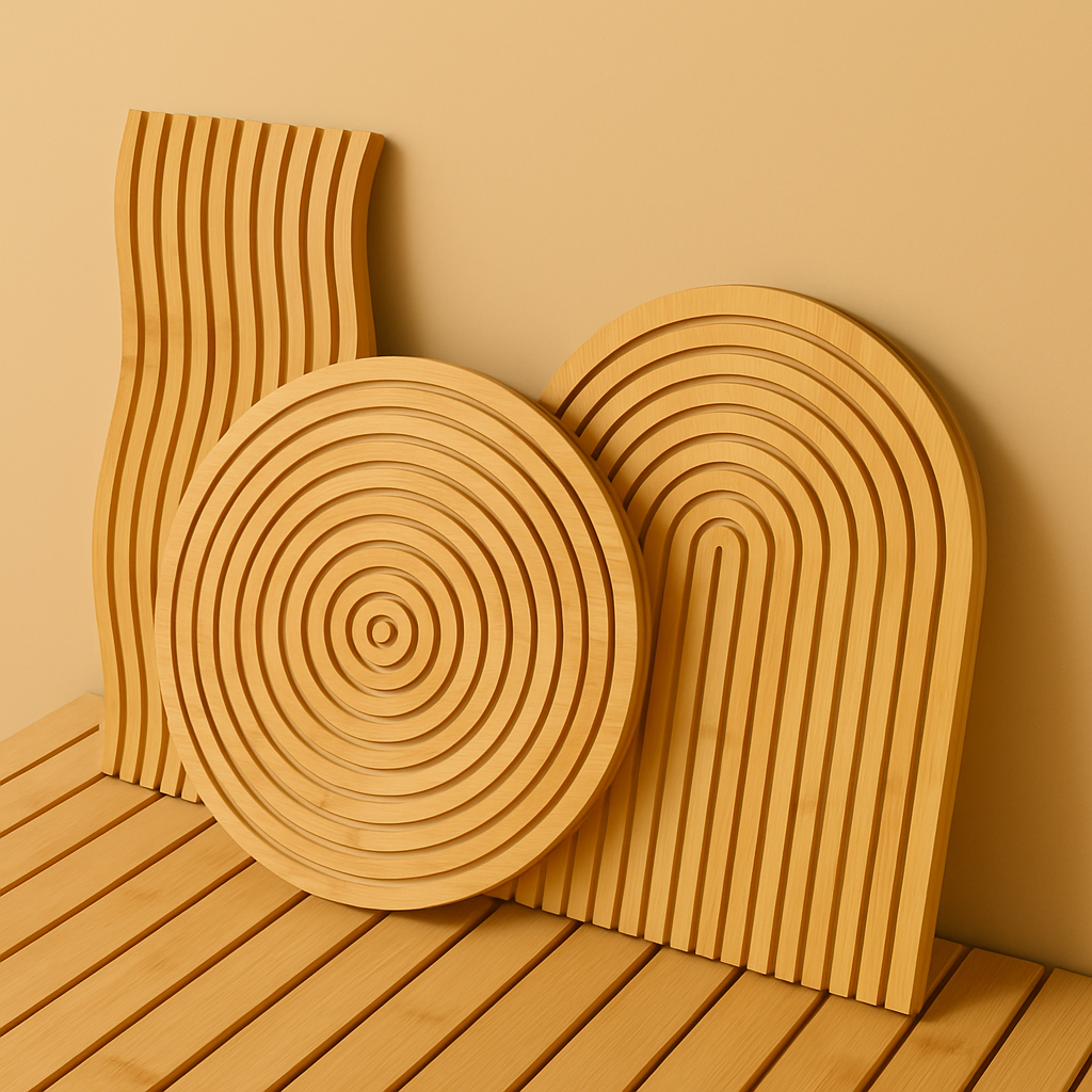 Rainbow Bambu Sunumluk Seti 3 Parça