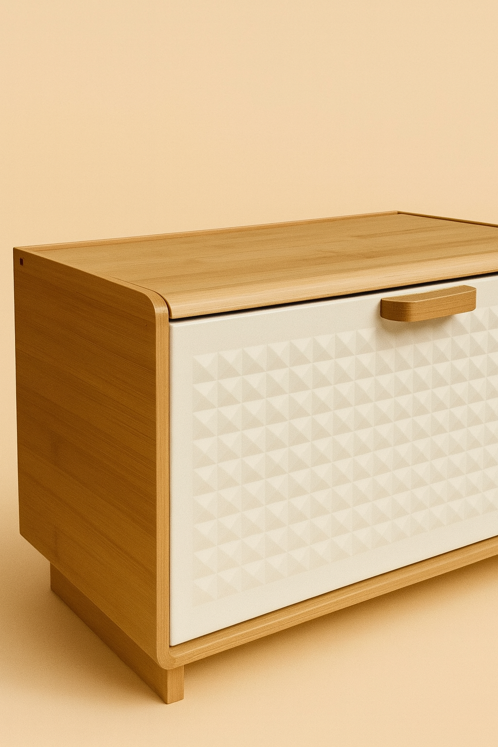 Bambu Ekmek Kutusu - Beyaz