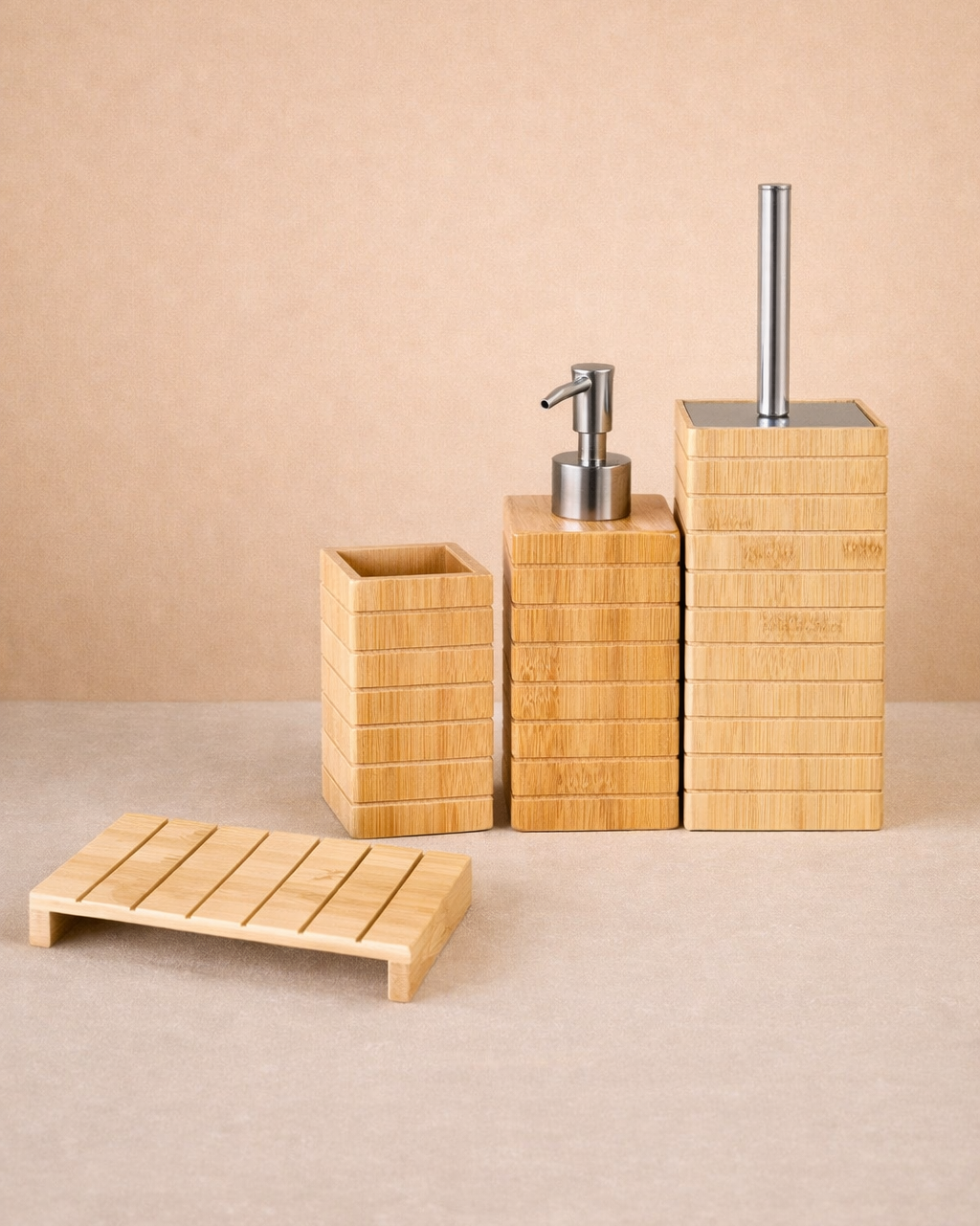 Bambu Banyo Seti - 5 Parça