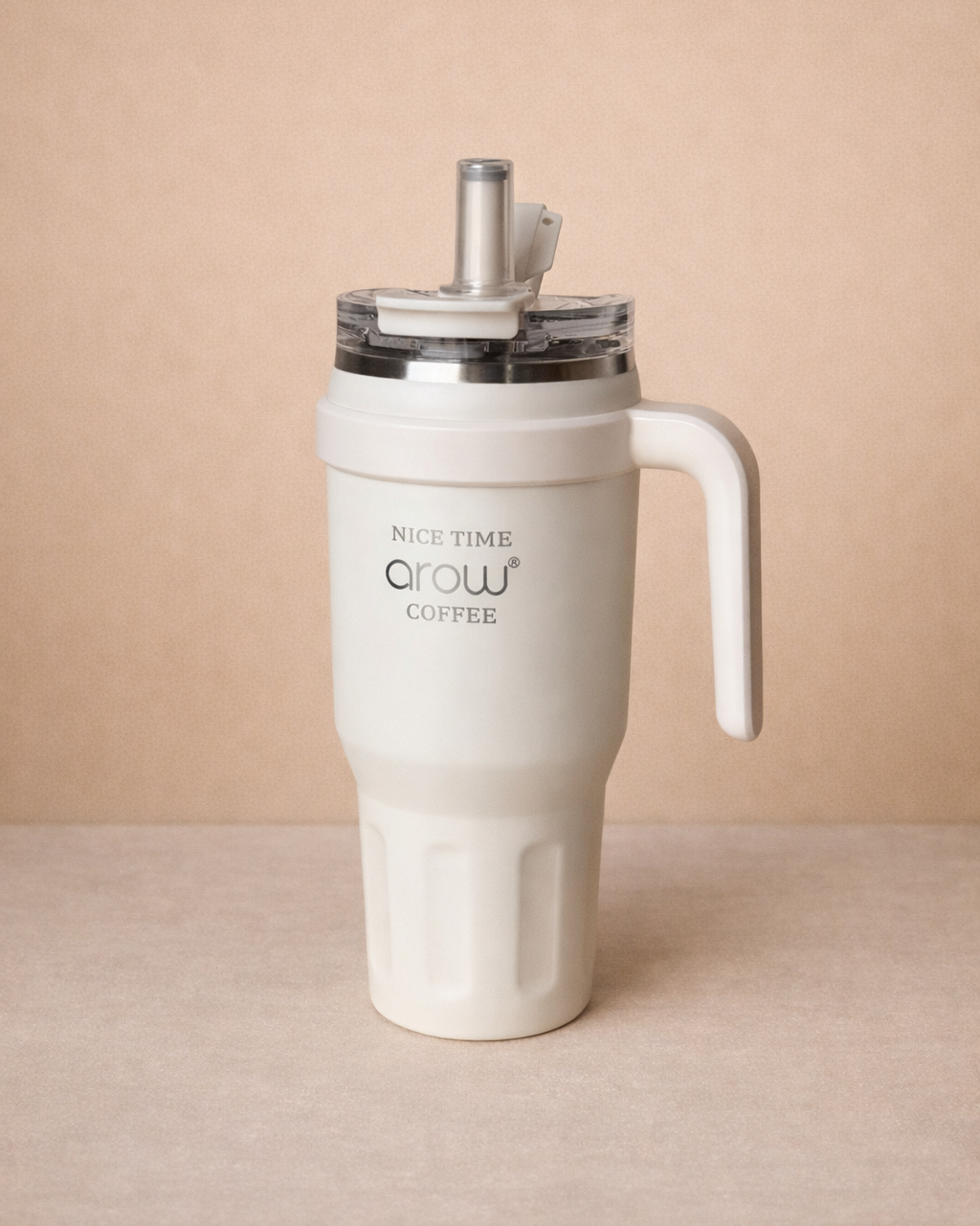 Kulplu Paslanmaz Çelik Termos - 1 Litre