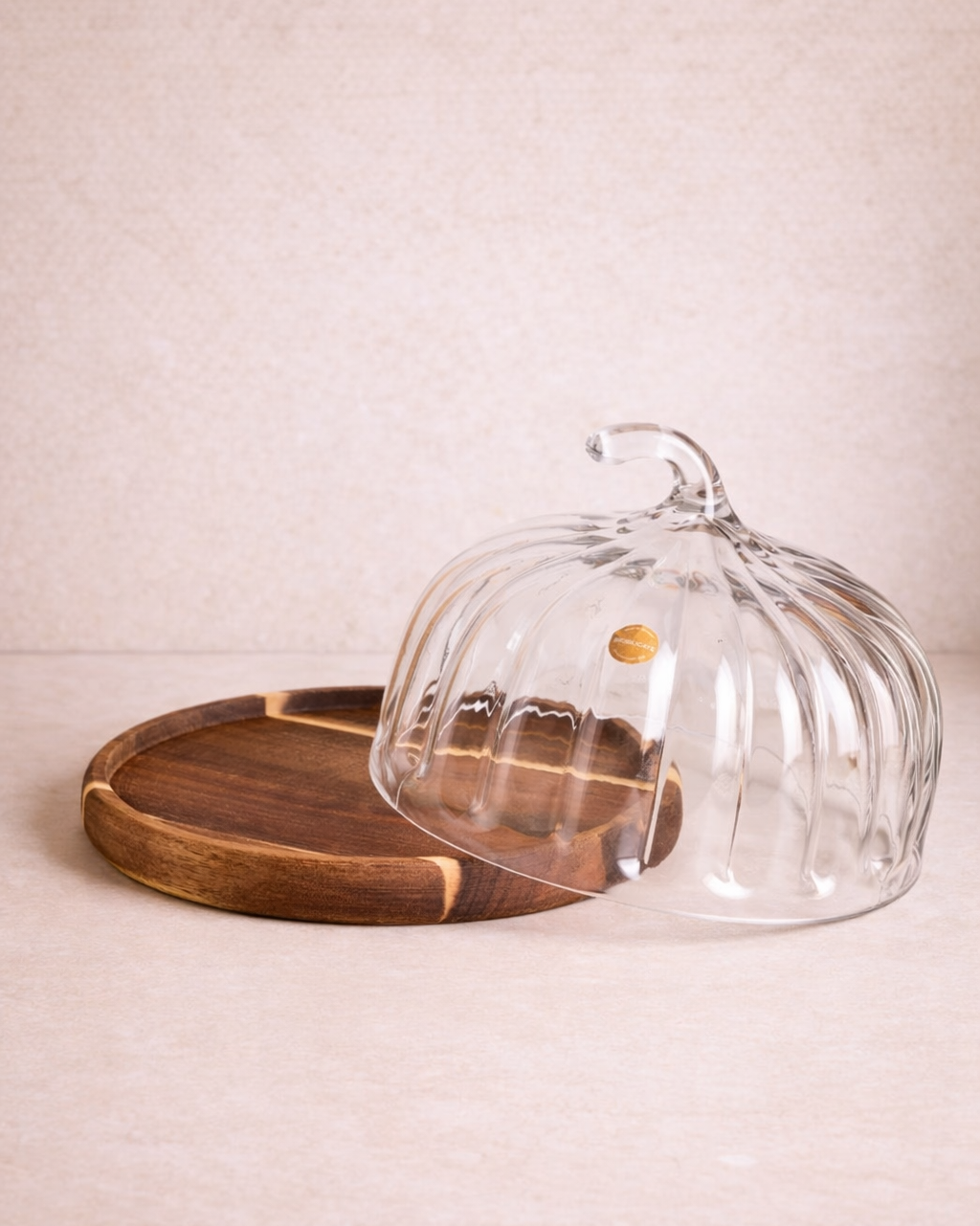 Akasya Standlı Cam Kek Fanusu