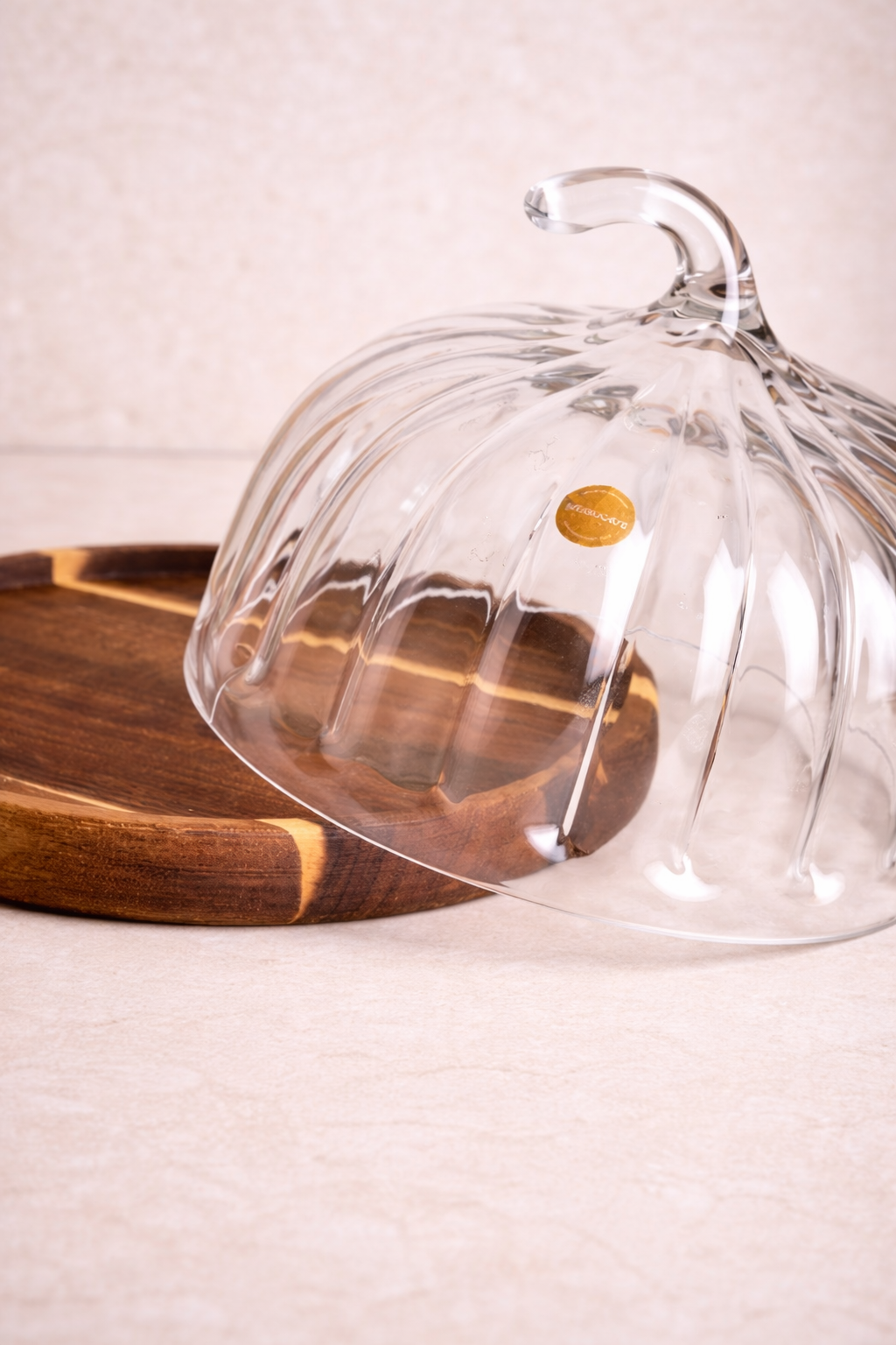 Akasya Standlı Cam Kek Fanusu