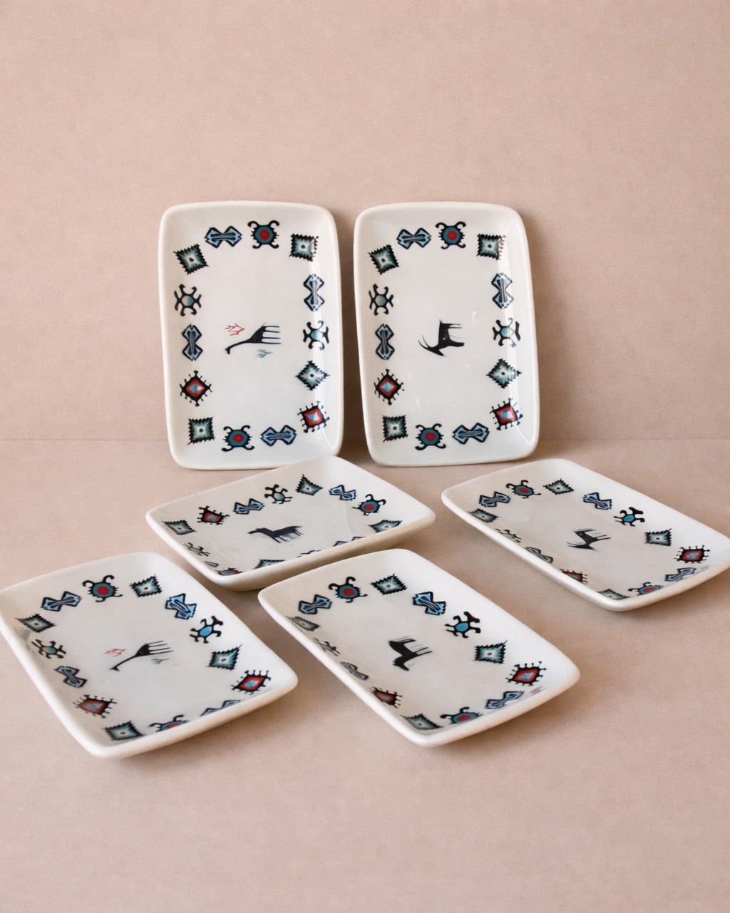 Etie 6 Parça Porselen Kayık Tabak Seti