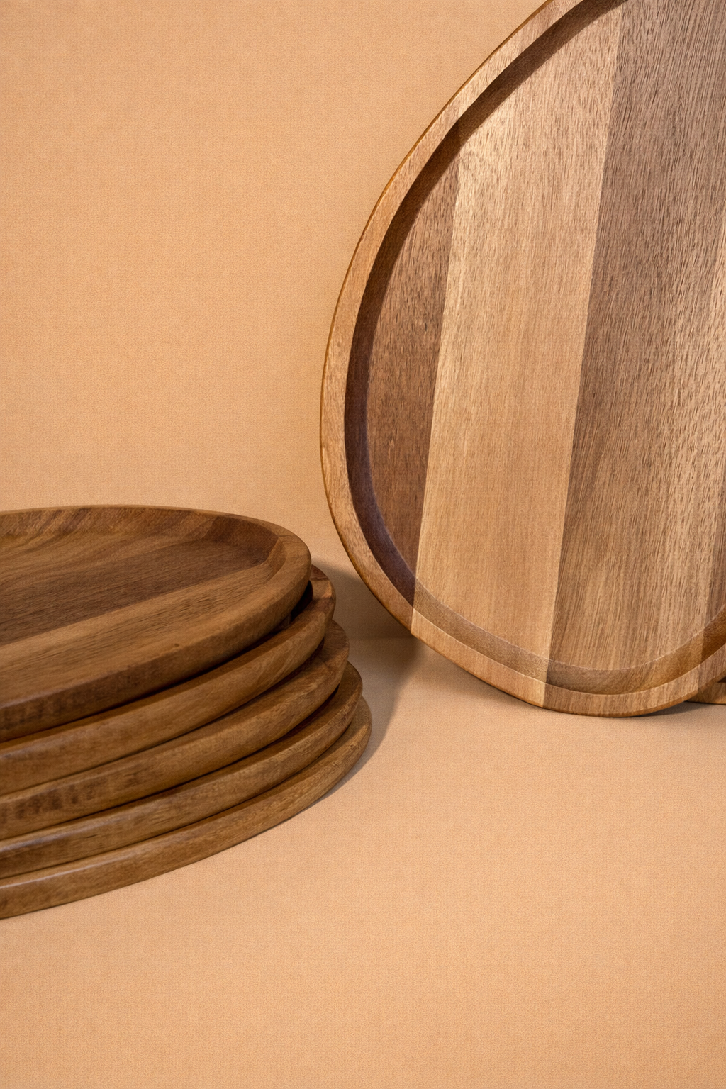 Vini Akasya Ağacı 7 Parça Oval Kahvaltı-Sunum Seti