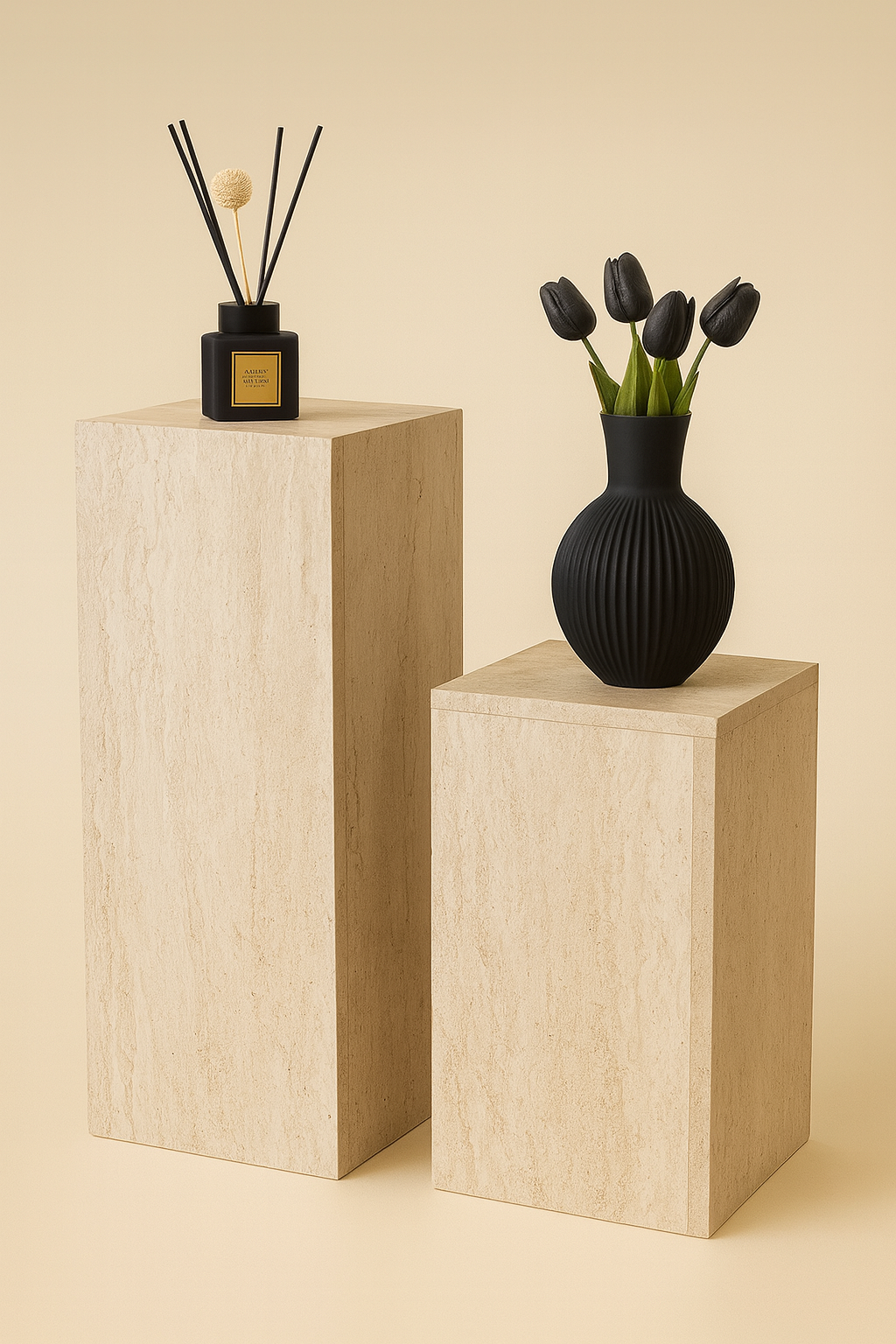 Brandon Traverten Desen İkili Sütun Dresuar