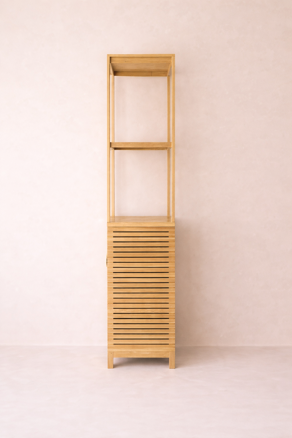 3 Katlı Bambu Raf Dolap