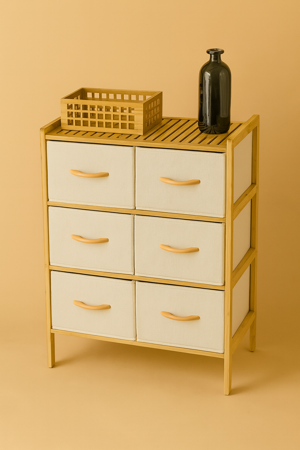 Ivy Bez Çekmeceli Konsept Bambu Dolap