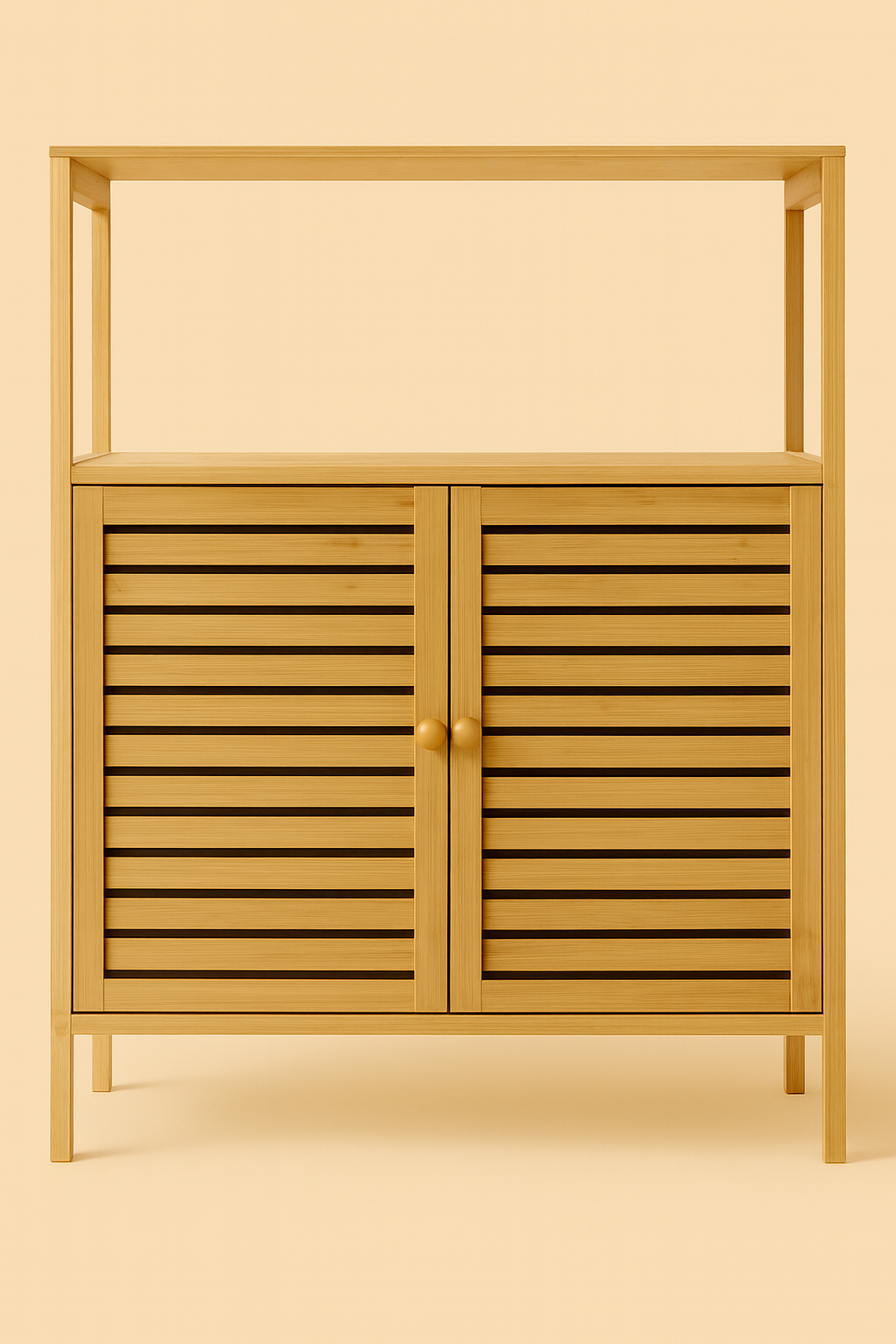 Soulin Raflı Bambu Dolap